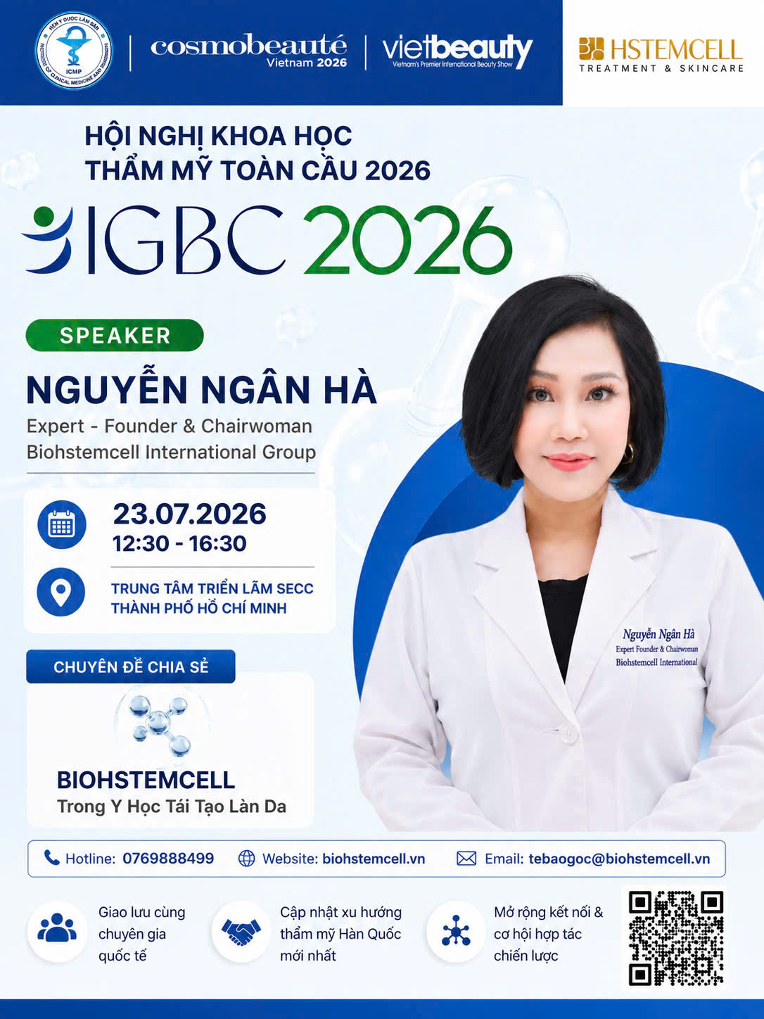BIOHSTEMCELL 2026 – NHÀ TÀI TRỢ VÀNG HỘI NGHỊ KHOA HỌC THẨM MỸ TOÀN CẦU IGBC 2026